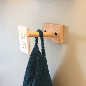 Wood Peg Wall Hook-Single